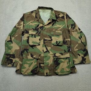 Camouflage Field Jacket Military Style Coat Mens Large Regular‎